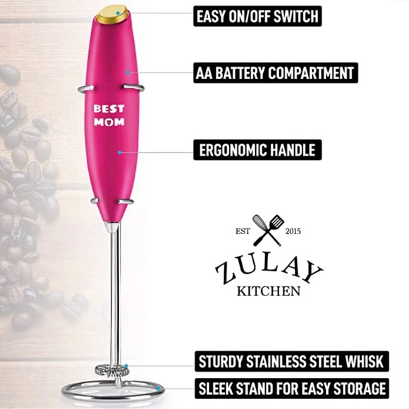 [Free add on item] Zulay Kitchen High Powered Milk Frother Foam Maker - Picture 4 of 12